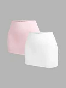Comfortcana 2 chiếc quần short và legging mùa hè dáng ôm màu trơn dành cho nữ. - Nhiều màu - Xem 6