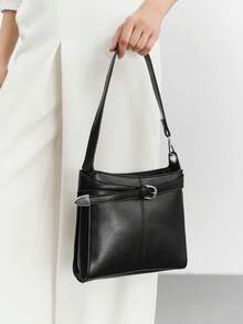 SHECARRY Damen Umhängetasche Schwarz - Schwarz - Übersicht 8