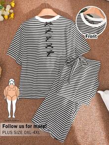 CosyJoli 大码女装套装，休闲运动网球套装，学生妹裙装套装，休闲年轻女士服装 - 摩卡棕 - 查看 1