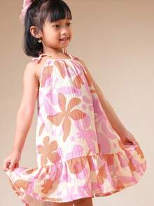 SUMWON Young Girls Dresses - Pink - View 3