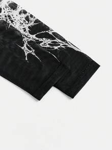 FeverCity Camiseta de manga larga de cuello redondo transparente y ajustada de moda y sexy para hombres - Multicolor - Ver 11