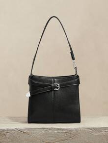 SHECARRY Damen Umhängetasche Schwarz - Schwarz - Übersicht 2