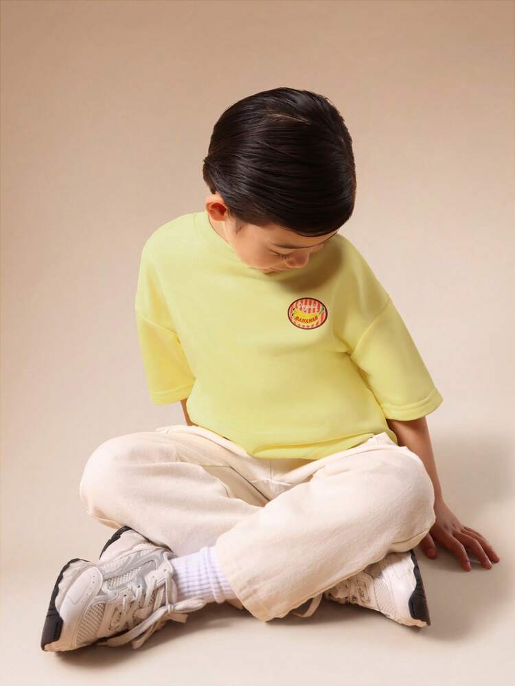 Oversized T-Shirt With Patch Print Detail