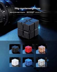 MINKOJA 110g Alloy Infinite Cube Plastic Imitation Alloy Infinite Stress Relief Cube - Multicolor - View 10