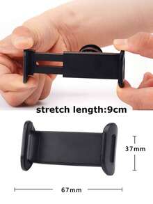 ROMWE 1pc Car Air Outlet Mobile Phone Holder - Black - View 5