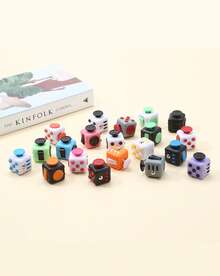 MINKOJA 1个六面减压玩具解压骰子指尖魔方减压玩具 - 彩色 - 查看 16