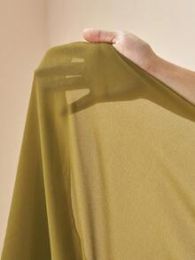 Zivah 2026 女士度假休闲沙滩薄纱雪纺抽绳腰带长款和服罩衫 - 軍綠色 - 查看 9