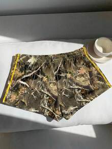 Comfortcana 女士弹力腰带休闲百搭日常短裤 - 彩色 - 查看 2