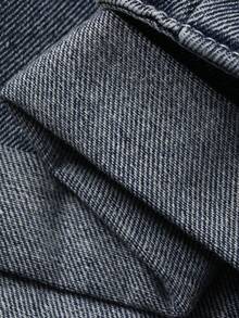 DAZY Women's Washed Denim Jumpsuit, Casual Street Music Festival Tube Top Overalls - Medium Wash - View 11