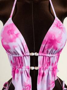 Zestiva 女士夏季度假沙滩印花吊带背心套装 - 彩色 - 查看 6