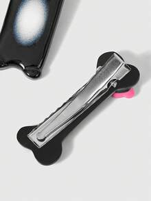 ROMWE Kawaii 10 kiểu ngẫu nhiên, kẹp tóc hình mèo hoạt hình dễ thương, kẹp tóc nhỏ thủ công hình nơ mèo kết hợp xương piano, phụ kiện tóc Lolita đính đá. - Mèo đen trắng - Xem 3