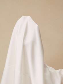 Anewsta 2026新款奢华鸡尾酒会、婚礼季、舞会礼服，优雅闪亮的白色珍珠点缀缎面美人鱼款正式礼服，泡泡袖设计，凸显身材，拉长身形。 - 白色 - 查看 8