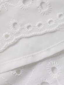 DAZY Bộ đồ nữ 2 mảnh gồm áo và chân váy xếp ly thắt nơ màu trơn, phong cách boho mùa xuân/hè. - trắng - Xem 8