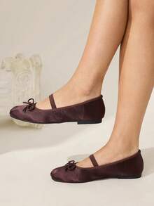 CUCCOO CHICEST Giày bệt nữ, giày bít mũi vuông thêu lưới, kiểu dáng thanh lịch và quyến rũ, giày cưới sang trọng. - Cà phê - Xem 7