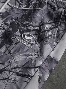 PAVTROS Men's Print Patchwork 2 In 1 T-Shirt And Pants Set - Black - View 4