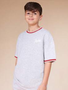 SUMWON Tween Boys T-Shirt Co-Ords - Grey - View 3