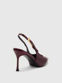 CUCCOO BIZCHIC Giày nữ, Thời trang nữ, Màu đỏ tía, Cơ bản, Hàng ngày, Đa năng, Gợi cảm, Dự tiệc, Giày cao gót nữ, Giày quai hậu, Giày nữ - Màu Đỏ Sâu - Xem 8