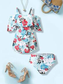 Swim Lushoire New Arrival Beach Outfits For Women, Flattering Swimsuit Dress Set, Vacation & Spa Style - Multicolor - View 3