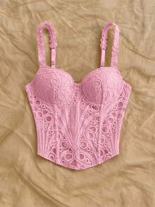 Blusa sin mangas para mujer para ocasiones casuales como vacaciones, boda en la playa, graduación, brunch, Día de San Patricio, Spring Break, Pascua, festivales de música - Rosa 2 - Ver 2