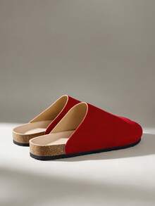 Solecia Sandalias de vestir con tiras y tacón para mujer, con punta cuadrada y tachuelas - Rojo - Ver 3