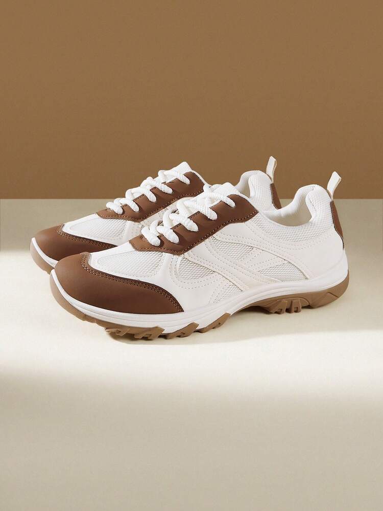CUCCOO EASI Women's Lace-Up Casual Comfortable Sneakers For Daily Wear
