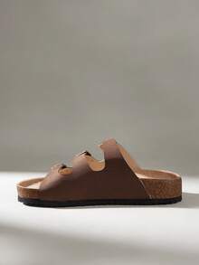 Solecia Zapatos de mujer con suela gruesa, sandalias versátiles para usar en primavera y verano, zapatos de vacaciones de verano, zapatos de primavera, zapatos de vacaciones de primavera, zapatos de Pascua, zapatos de Navidad - Marrón - Ver 4
