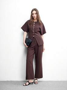 CUCCOO BIZCHIC Giày nữ mùa xuân hè mới, kiểu dáng sọc đen, mũi nhọn, khóa kim loại, sandal cao gót vừa phải, dép lê đơn giản, thời trang và thoải mái, đa năng hàng ngày, sandal nữ đi làm, giày nữ. - màu đen - Xem 6