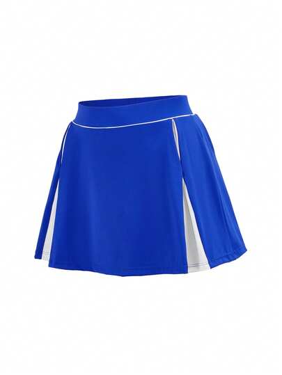 Cheerettes 女士休闲运动撞色迷你裙