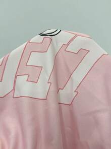 Coolane Conjunto de dos piezas de top tubo ajustado y pantalón ancho tipo jogger con estampado numérico, para mujer, de uso deportivo y casual de verano - Negro - Ver 7