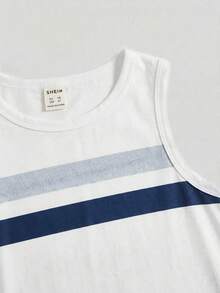 SHEIN 男童休闲舒适字母印花两件套 - 彩色 - 查看 6