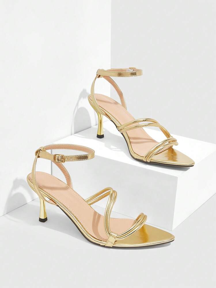 CUCCOO SZL Fashionable And Sexy High-Heeled Sandals For Ladies With Shiny Rhinestone Strap Design, High-Heeled Sandals For Banquets And Parties Spring Shoes