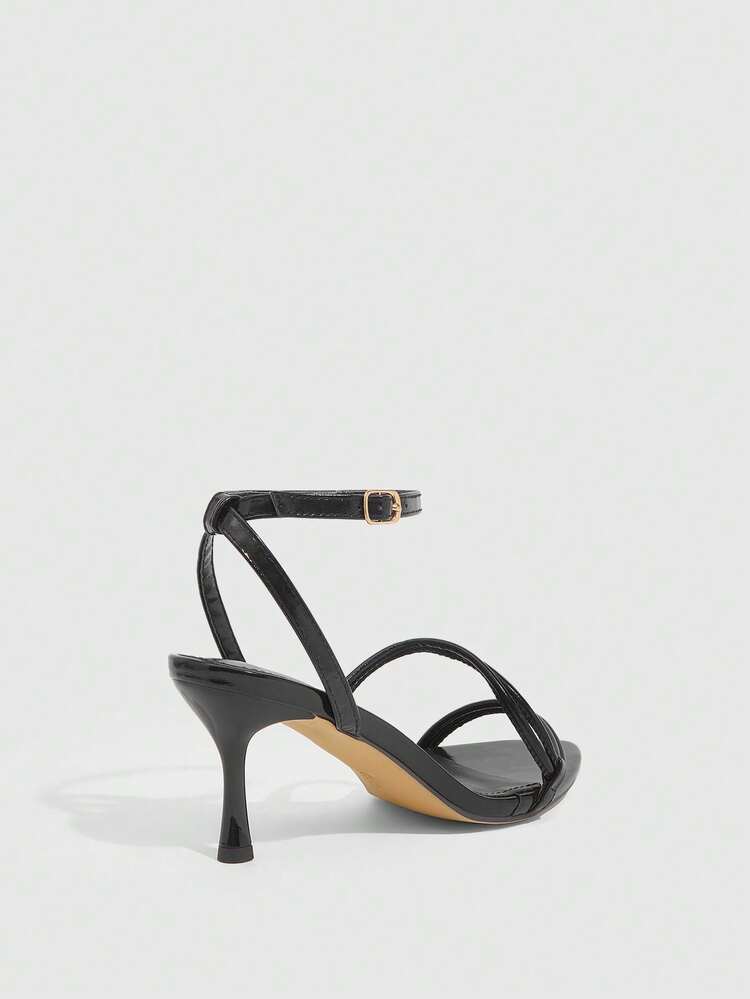 CUCCOO SZL Fashionable And Sexy High-Heeled Sandals For Ladies With Shiny Rhinestone Strap Design, High-Heeled Sandals For Banquets And Parties Spring Shoes