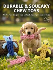 PETSIN 1PC Pet Toy For Puppies, Bite-Resistant, Suitable For Pomeranians And Other Small Dogs, Interactive Dog Toy. - Multicolor - View 4