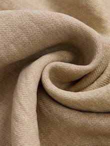 Faunlyn 女士度假休闲纯色衬衫和裤子两件套 - 卡其色 - 查看 6