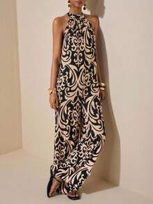 Zivah Lễ hội âm nhạc Xuân/Hè, Lễ Phục Sinh, Ngày Thánh Patrick, Ngày Valentine, Hẹn hò, Phong cách miền Tây, Phong cách du mục, Tiệc sinh nhật, Lễ tốt nghiệp, Phong cách đại học, Sinh viên, Trang phục hàng ngày, Cơ bản đa năng, Thường ngày, Kỳ nghỉ, Du lịch tàu biển, Bãi biển, Tắm nắng, Xu hướng, Thời trang đường phố, Khách dự đám cưới, Người đi làm, Ăn sáng muộn, Sân bay, Tiệc tùng, Đi chơi ngày lễ, Trang phục công sở, Áo liền quần dài không tay in họa tiết - màu đen - Xem 12