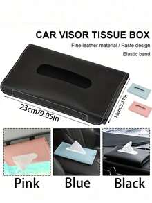 Multifunctional Car Tissue Holder - 1pc Creative Sun Visor Strap Napkin Box, Overhead Hanging Storage Organizer For Car Interior, Universal Fit For Family Home Office Travel Essentials - Multicolor - View 9