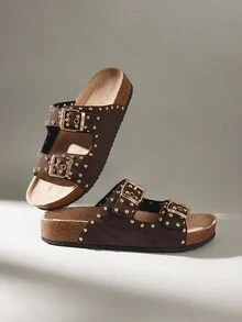 Solecia Women's Fashion Platform Slippers, Suitable For Spring And Summer, Holidays, Spring Break, Easter, Christmas And Other Occasions To Wear. - Coffee Brown - View 6