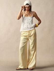 Bohemela Women's Summer Leisure Vacation Romantic Elegance French Beach Bohemian Country Music Festival Knitted 3D Pattern A-Line White Knitted Top, Summer Outfits For Women,Free And Relaxed Style Of Dressing,Beach Outfit,Summer Vacation Outfits, Party Outfit - White - View 6