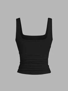 EMERY ROSE 大码印花背心，大码女士休闲圆领背心，大码女士时尚背心，大码女士背心三件套，夏季 - 彩色 - 查看 3