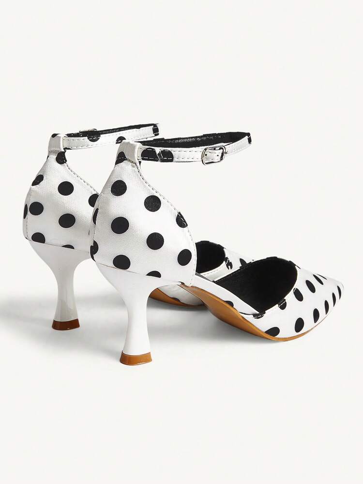 CUCCOO CHICEST Women's Fashionable Elegant Polka Dot Pointed Toe Pumps Wedding Shoes Spring Shoes Bride Shoes