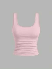 EMERY ROSE Camiseta de tirantes estampada de talla grande, Camiseta de tirantes casual de cuello redondo de talla grande, Camiseta de tirantes de moda de talla grande, Conjunto de 3 camisetas de tirantes de talla grande, Verano - Multicolor - Ver 4