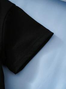 HELLO KITTY AND FRIENDS | SHEIN 少女卡通字母印花圆领短袖上衣和裤子休闲日常穿搭 - 紫色 - 查看 5