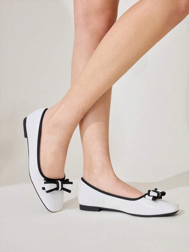 CUCCOO CHICEST Women Shoes Classic Fashion Women's Flat Shoes Bow Decoration Comfortable Casual Versatile Holiday Dating Elegant Wear Summer Shoes Wedding Shoes Bride Shoes