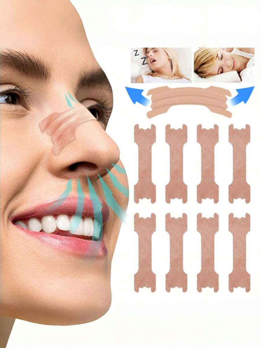100PCS/50PCS/30PCS Multi Functional Congestion Relief Patches For Easier Breathing Reduce Snoring Sleep Aid For Adults Sports Daily Use - Multicolor - View 1