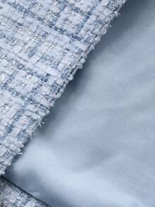 DAZY Women's Elegant Sleeveless Fitted Jacket For Commuting, Summer - Blue - View 7