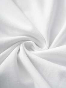 HELLO KITTY AND FRIENDS | SHEIN Women's Cartoon Print Ruffle Hem Hooded Nightgown - White - View 7