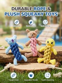 PETSIN 1PC Pet Toy For Puppies, Bite-Resistant, Suitable For Pomeranians And Other Small Dogs, Interactive Dog Toy. - Multicolor - View 3