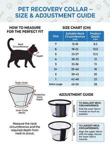 PETSIN 1PC Elizabeth Circle Pet Head Cover Protective Shield Dog Beauty Cover Bathing Dog And Cat Scratch Prevention Elizabeth Circle - White - View 3