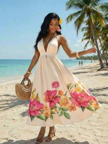 SHEIN Lady 女士度假连衣裙 - 彩色 - 查看 5