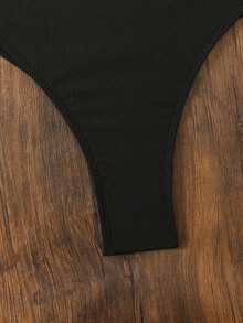 Swim SXY 26SS 春夏度假成熟优雅露背性感比基尼泳裤 - 黑色 - 查看 5